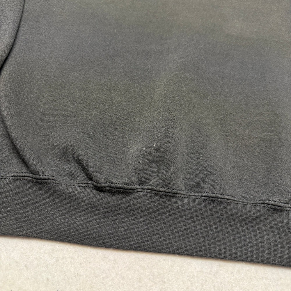 Vintage Mitchell Needham Massachusetts Sweatshirt Faded Black Boxy Fit XL 90s - Picture 3 of 9
